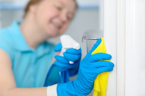 Careful cleaning of a luxury hard floor in a Belgravia residence