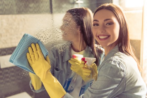 Upholstery cleaning process for a fabric sofa in Belgravia